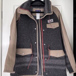 Patagonia Full-Zip Wool Jacket (Grey/Brown)